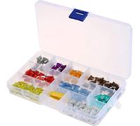 Assortiment de 140 pièces assorties de fusibles à lame for camion de voiture Micro Mini 2 3 5 7.5 10 15 20 25 30 35 40AMP voiture bateau camion SUV automobile Câblage de protection