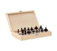 Assortiment de 15 fraises STIER 8 mm | Lot de fraises à bois de 8 mm pour défonceuse