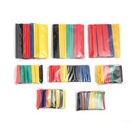 Assortiment de 164 gaines thermorétractables avec rapport de rétrécissement de 2:1, manchons en polyoléfine pour isolation électrique et protection des câbles