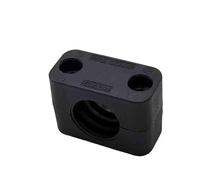 Assortiment de 2 colliers serrage for tubes en plastique noir, diamètre 6-102 mm, kit fixation sans vis for travaux bricolage(Diameter 50mm)