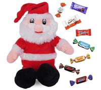 Assortiment de 20 chocolats et son Père Noël : Célébrations, Milka, Kinder Schokobons et Mini Bueno, Daim | Un cadeau Original pour gâter les Gourmands à Noël
