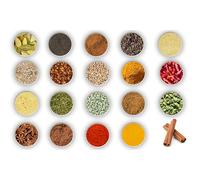 Assortiment de 20 épices - épices moulues - recharges