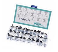 Assortiment de 200 condensateurs électrolytiques avec boîte de rangement pour projets électroniques et de réparation Condensateurs électrolytiques