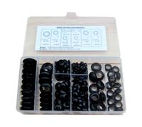 Assortiment de 200 douilles rondes en caoutchouc noir - Joint de bobine pour câblage électrique - Pour réparation de piano, sanitaire et coupe-bordure manuelle