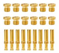 Assortiment de 21 pièces de carburateur de rechange pour carburateurs S&S Cycle Super B E G comprenant 9 jets intermédiaires et 12 jets principaux