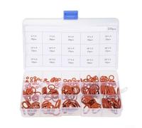 Assortiment de 225 joints toriques en silicone avec tailles métriques pour l'étanchéité des joints et les applications mécaniques, y compris les valves et les cylindres