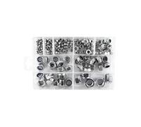 OC-PRO Assortiment de 228 écrous freins à bague nylon M3 à M16