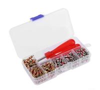 Assortiment de 242 pièces de valve A/C automobile et kit d'outils de démontage pour systèmes R134a, types haute et basse pression avec O-Ri respectueux de l'environnement