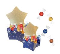 Assortiment de 25+15 Chocolats LINDOR aux saveurs originales dans un Coffret étoile | 500 gr de douceur à offrir à la Saint