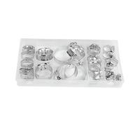 Assortiment de 26 colliers de serrage en acier zingué