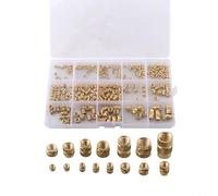Assortiment de 300 inserts filetés en laiton M2 M2,5 pour M3 M5 M6 pour pièces en plastique pour outils de réparation d'imprimante 3D