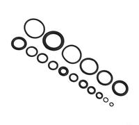 Assortiment de 300 joints toriques en caoutchouc noir avec 18 tailles - Joints automobiles, joints et kit de prévention des fuites hydrauliques/plomberie avec étui de rangement