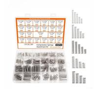Assortiment de 300 petits ressorts mécaniques en acier inoxydable 304 pour projets de bricolage et de réparation avec étui de rangement