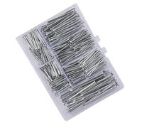Assortiment de 350 petits clous en fer de 5 tailles avec boîte de rangement à tête ronde facile à utiliser