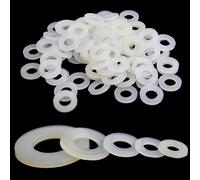 Assortiment de 364 rondelles plates en nylon pour diverses fixations et contenant de rangement pratique