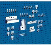 Assortiment de 40 porte-outils pour plaques perforées BOTT