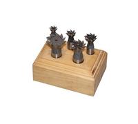 Holzmann Assortiment de 5 fraises queue d'aronde HSS Q. 12 mm