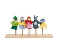 Assortiment de 5 marionnettes à doigt GOKI - Le Petit Chaperon Rouge - Enfant 3 ans et plus