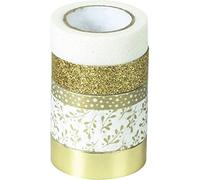 Assortiment de 5 masking tape - Or