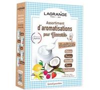 Assortiment de 5 parfums d''aromatisations pour yaourts Lagrange 380500 Multicolore G