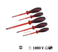 Assortiment de 5 tournevis Plat - CIMCO 117700