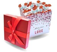 Assortiment de 50 Chocolats KINDER Schokobons et Mini Bueno dans une Boite "" All you Need is Love"" | Idéal à Offrir