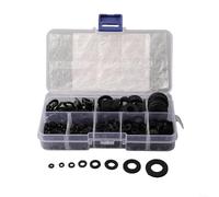 Assortiment de 500 rondelles plates en nylon M2 M2.5 pour M3 M5 M6 M8 M10 - Ensemble d'entretoises isolantes en plastique noir pour applications industrielles électriques automobiles et marines avec