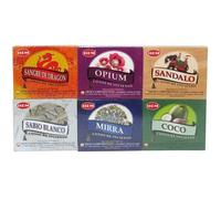 Assortiment de 6 boîtes d'ourlet Cônes d'encens, meilleure vente de Lot de 6 x 10 (60 au total)373