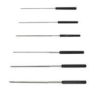 Assortiment de 6 équarrissoirs d'horloger 0.4-1.4mm