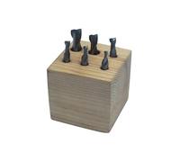 Holzmann Assortiment de 6 fraises HSS TiN D. 3 à 10 mm