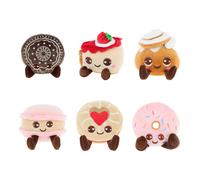 Assortiment de 6 peluches pâtisseries parfumées multicolore TU
