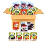 Assortiment de 60 barquettes individuelles | 24 portion de confiture BERGER DE FRUITS+ 12 de MIEL + 24 de NUTELLA