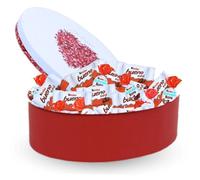 Assortiment de 60 chocolats KINDER dans une boîte ovale 'Je t'aime' | Idéal à Offrir ou à Partager