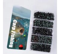 Assortiment de 680 perles de pêche pour carpe en plastique optimisé pour une utilisation avec des bouillettes et des appâts à particules dans les eaux calmes