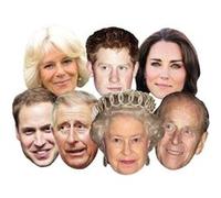 Star Cutouts - Stsmp1-7 Masques pour Adulte Famille Royale Royaume Uni 7 Mode - Taille Unique