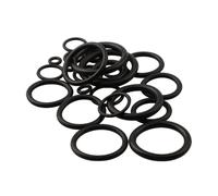 Assortiment de 740 joints toriques en caoutchouc nitrile - 24 tailles de bagues d'étanchéité pour applications hydrauliques automobiles industrielles - Boîte de rangement organisée noire