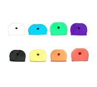 Assortiment de 8 capuchons assortis pour une gestion facile avec des couleurs et des formes amusantes en silicone, Forme semi-circulaire, taille unique