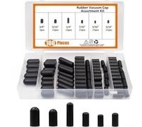 Assortiment de 80 à 160 couvercles d'aspirateur en caoutchouc noir pour valve de carburateur de voiture, ensemble de bouchons anti-poussière contre la saleté et les fuites, ajustement flexible pour