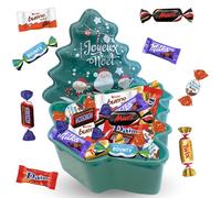 Assortiment de 80 chocolats de Noël dans un Joli Sapin Vert | Friandises Célébrations, Milka, Daim, Kinder Schokobons et Mini Bueno à Offrir en Fin d'Année