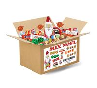 Assortiment de 800g de Pâtes de fruits & Chocolats de Noël | KINDER , DAIM, Papillotes REVILLON, Bouchées Praliné, Figurines