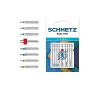 Schmetz Aiguilles pour machine à coudre Combi-Box Basic Twin 130/705 H KNS 9 aiguilles Assortiment