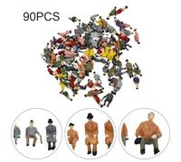 Assortiment de 90 figurines de personnes assises pour modèles à l'échelle HO et design de scène