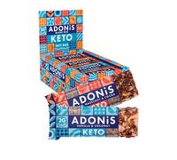 Assortiment de Barres Adonis Keto aux Fruits à Coque (16 Barres de 35g) | Végétalien et Keto l 100% Naturel l Sans Gluten, Sans Sucre, Sans Huile de Palme, Sans Lactose l Faible en Sucre, Faible