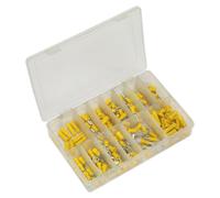 Assortiment De Bornes À Sertir Sealey AB041YT 140Pc Jaune