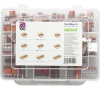 Assortiment de bornes pour boîte de dérivation WAGO WA-741-644 flexible: 0.14-4 mm² rigide: 0.2-4 mm² 105 pc(s)