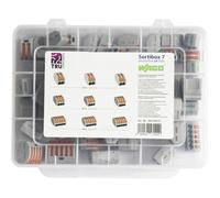 Assortiment de bornes pour boîte de dérivation WAGO WA-741-744 flexible: 0.08-2.5 mm² rigide: 0.08-2.5 mm² 54 pc(s)