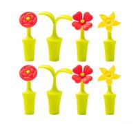 Assortiment de bouchons de vin floraux, fermeture fiable, convient pour différents types de bouteilles