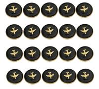 Assortiment de boutons à coudre faciles à installer, uniforme, durable, convient pour les compagnies aériennes et les académies aéroportuaires, étudiants, vestes et pantalons