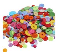 Assortiment de boutons colorés en résine pour projets d'artisanat faits à la main, couture et décoration