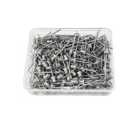 Assortiment de broches de pompe à ballon de sport avec étui de rangement transparent, pièces de gonfleur à visser en acier inoxydable pour broches de remplacement de basket-ball, pièces de gonflage en